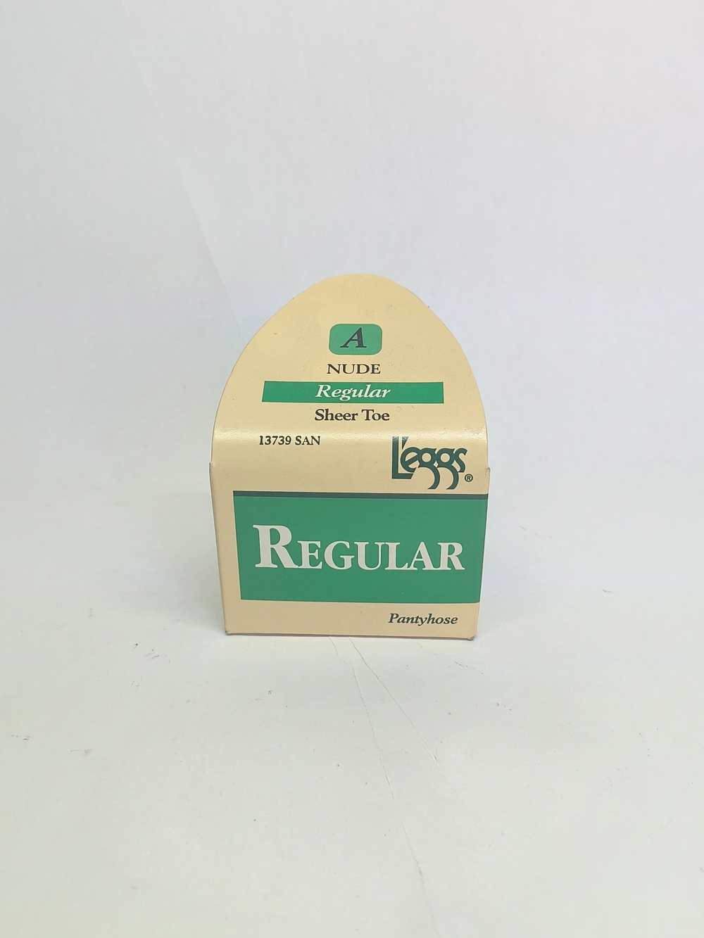 VINTAGE L'eggs Regular Pantyhose Size A Nude Sheer Toe Retro Packaging NOS